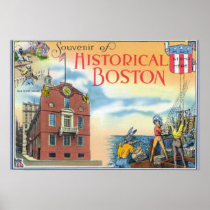 Boston, MassachusettsHistorische Szenen in Boston Poster