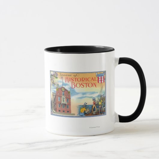 Boston, MassachusettsHistorische Szenen in Boston Tasse (Rechts)