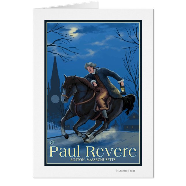 Boston, MassachusettsPaul Reveres Fahrt (Vorne)