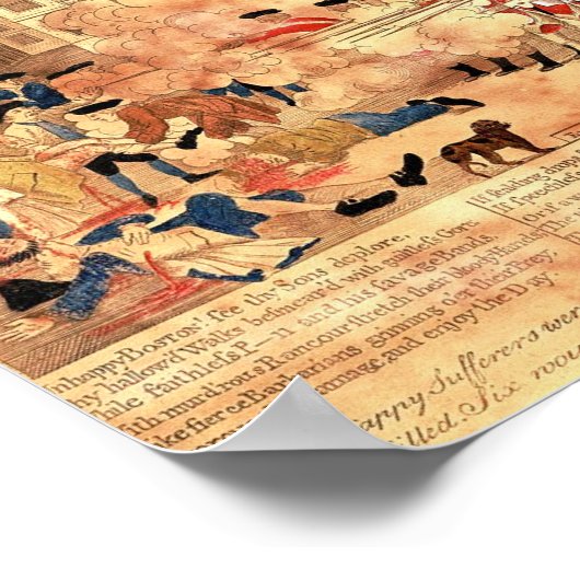 Boston Massacre Poster (Ecke)