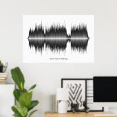 Boston mehr als ein Gefühl Soundwave Art Poster (Heimbüro)