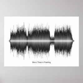 Boston mehr als ein Gefühl Soundwave Art Poster