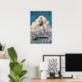 Boston Minuteman Plakat (Heimbüro)