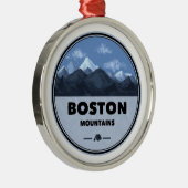Boston Mountains Arkansas Camping Ornament Aus Metall (Rechts)