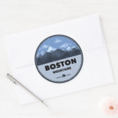 Boston Mountains Arkansas Camping Runder Aufkleber (Umschlag)