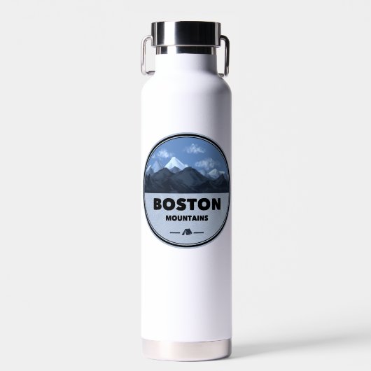 Boston Mountains Arkansas Camping Trinkflasche (Vorne)