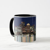 Boston-Nachtpanorama Tasse (Vorderseite Links)