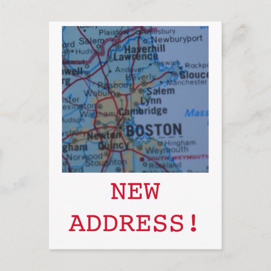Boston New Address Ankündigung (Vorderseite)