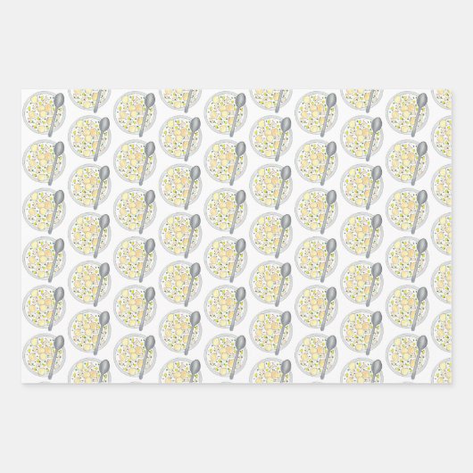 Boston New England Clams Clam Chowder Soup Geschenkpapier Set (Vorderseite 2)