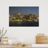 Boston Night Sky Poster (Küche)