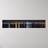 Boston Night Skyline Poster (Vorne)