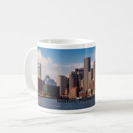 Boston-Panorama Kaffeetasse (Vorderseite Links)