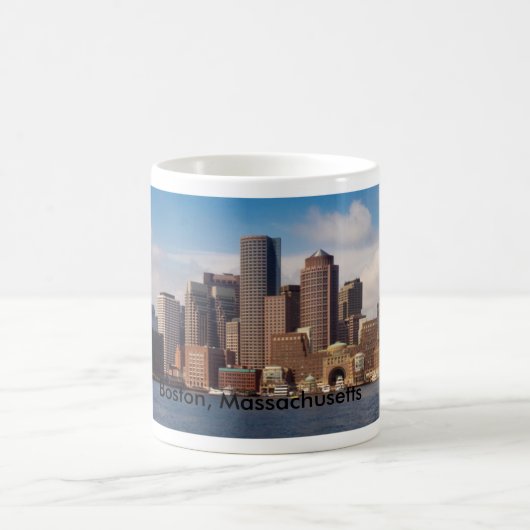 Boston-Panorama Kaffeetasse (Mittel)