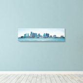 Boston Panorama Skyline Hafen Aussicht Canvas Prin Leinwanddruck (Insitu (Holzboden))
