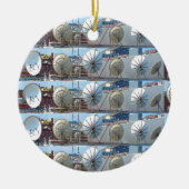 Boston-Parabolantenne-Internet Keramik Ornament (Vorne)