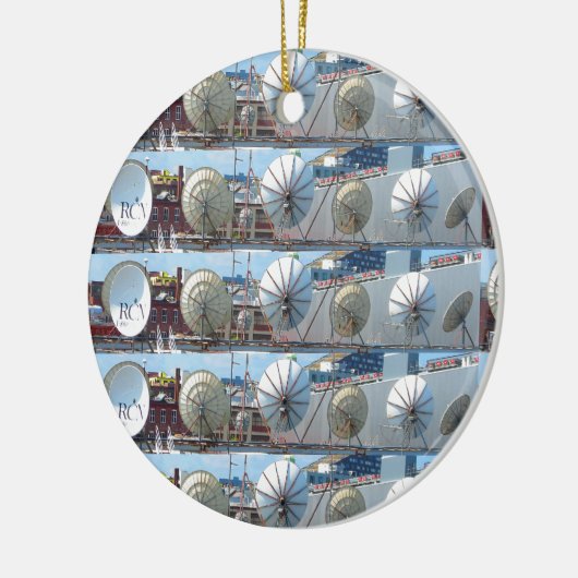 Boston-Parabolantenne-Internet Keramik Ornament (Links)