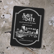 Boston Personalisiert Save the Date