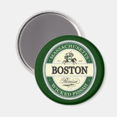 Boston - Pissah Magnet (Vorderseite/Rückseite)