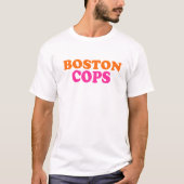 Boston Polizeibeamte Cops T-Shirt (Vorderseite)