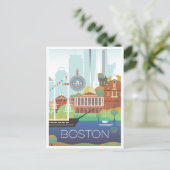 Boston Postcard Postkarte (Stehend Vorderseite)