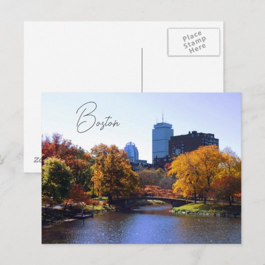 Boston Postcard Postkarte (Vorne/Hinten)