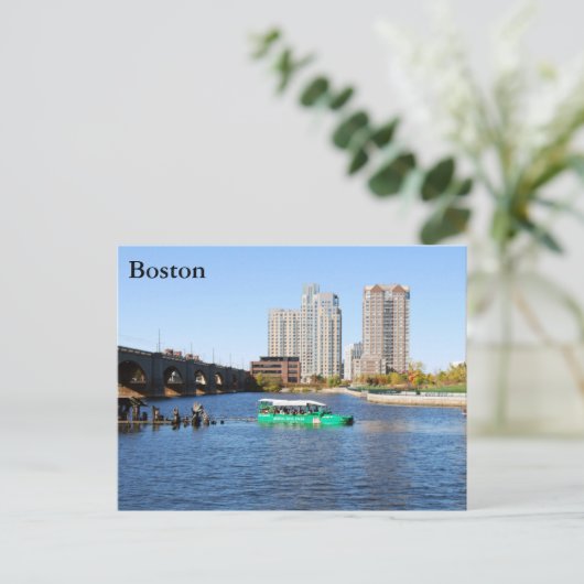 Boston Postcard Postkarte (Stehend Vorderseite)