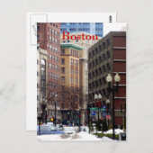 Boston Postkarte (Vorne/Hinten)