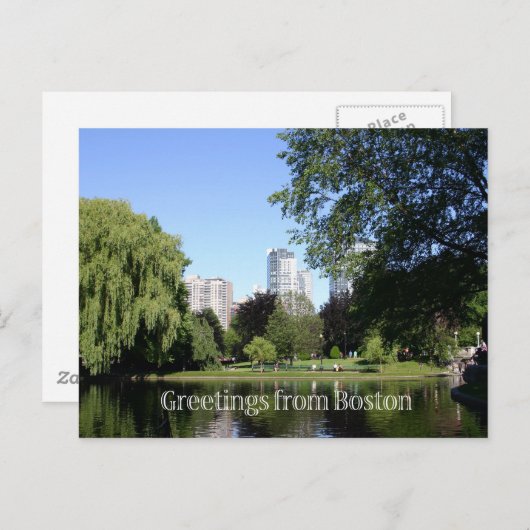Boston Postkarte (Vorne/Hinten)