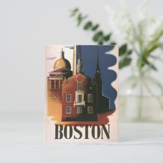 Boston Postkarte (Stehend Vorderseite)