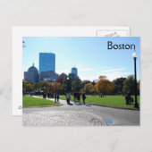 Boston Postkarte (Vorne/Hinten)