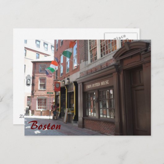 Boston Postkarte (Vorne/Hinten)