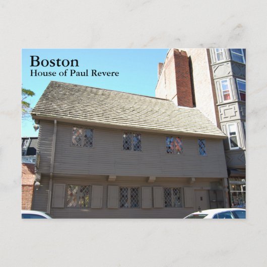 Boston Postkarte (Vorderseite)