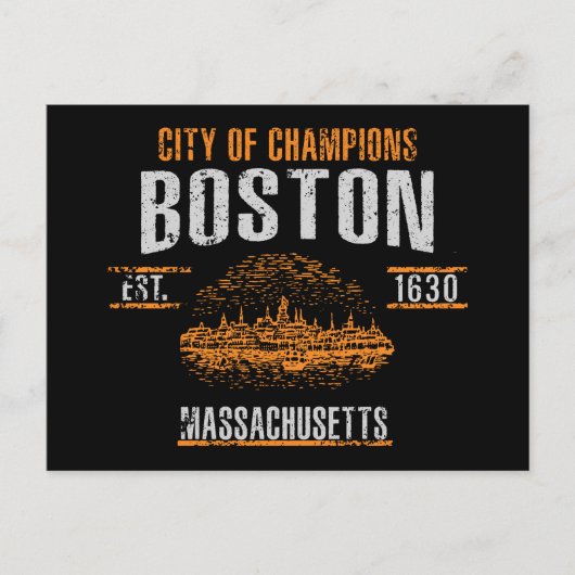Boston Postkarte (Vorderseite)