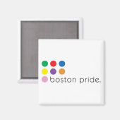 Boston Pride Magnet Square (Vorderseite/Rückseite)