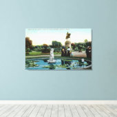 Boston Public Garden Blick auf die Venus im Bad Leinwanddruck (Insitu (Holzboden))