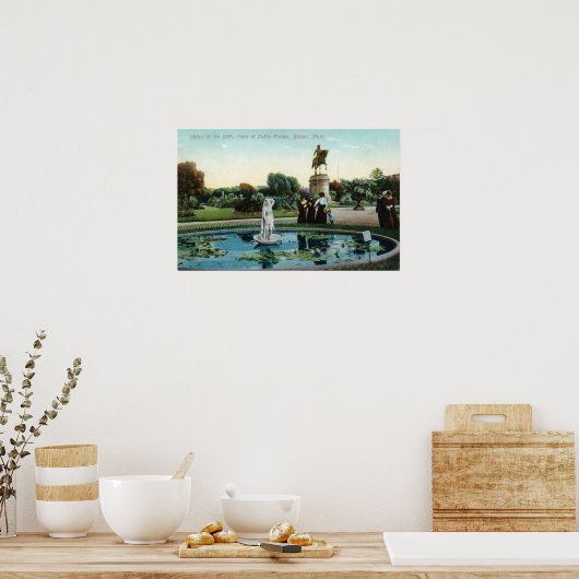Boston Public Garden Blick auf die Venus im Bad Poster (Küche)