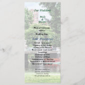Boston Public Garden Bridge Wedding Program Programm (Vorderseite)