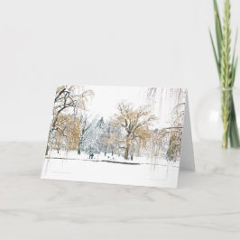 Boston Public Garden Feiertagskarte