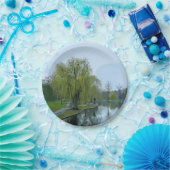 Boston Public Garden Massachusetts Malerei Pappteller (Party)