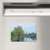 Boston Public Garden Massachusetts Painting Magnet (In Situ (Geschirrspüler))