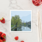 Boston Public Garden Massachusetts Painting Serviette (Beispiel)