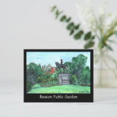 Boston Public Garden Postcard Postkarte (Stehend Vorderseite)