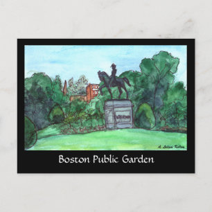 Boston Public Garden Postcard Postkarte