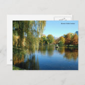 Boston Public Garden Postkarte (Vorne/Hinten)