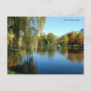 Boston Public Garden Postkarte