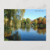 Boston Public Garden Postkarte (Vorderseite)