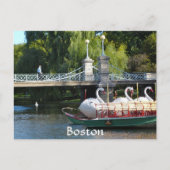 Boston Public Garden Postkarte (Vorderseite)