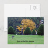 Boston Public Garden Postkarte (Vorne/Hinten)