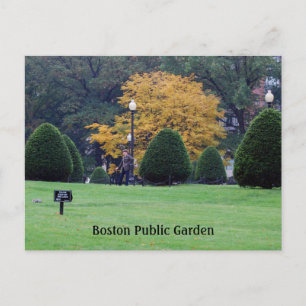 Boston Public Garden Postkarte