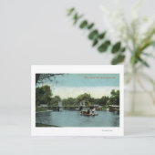 Boston Public Garden View the Bridge Postkarte (Stehend Vorderseite)